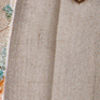 Beige Cotton Kurta Jacket Set with Embroidery
